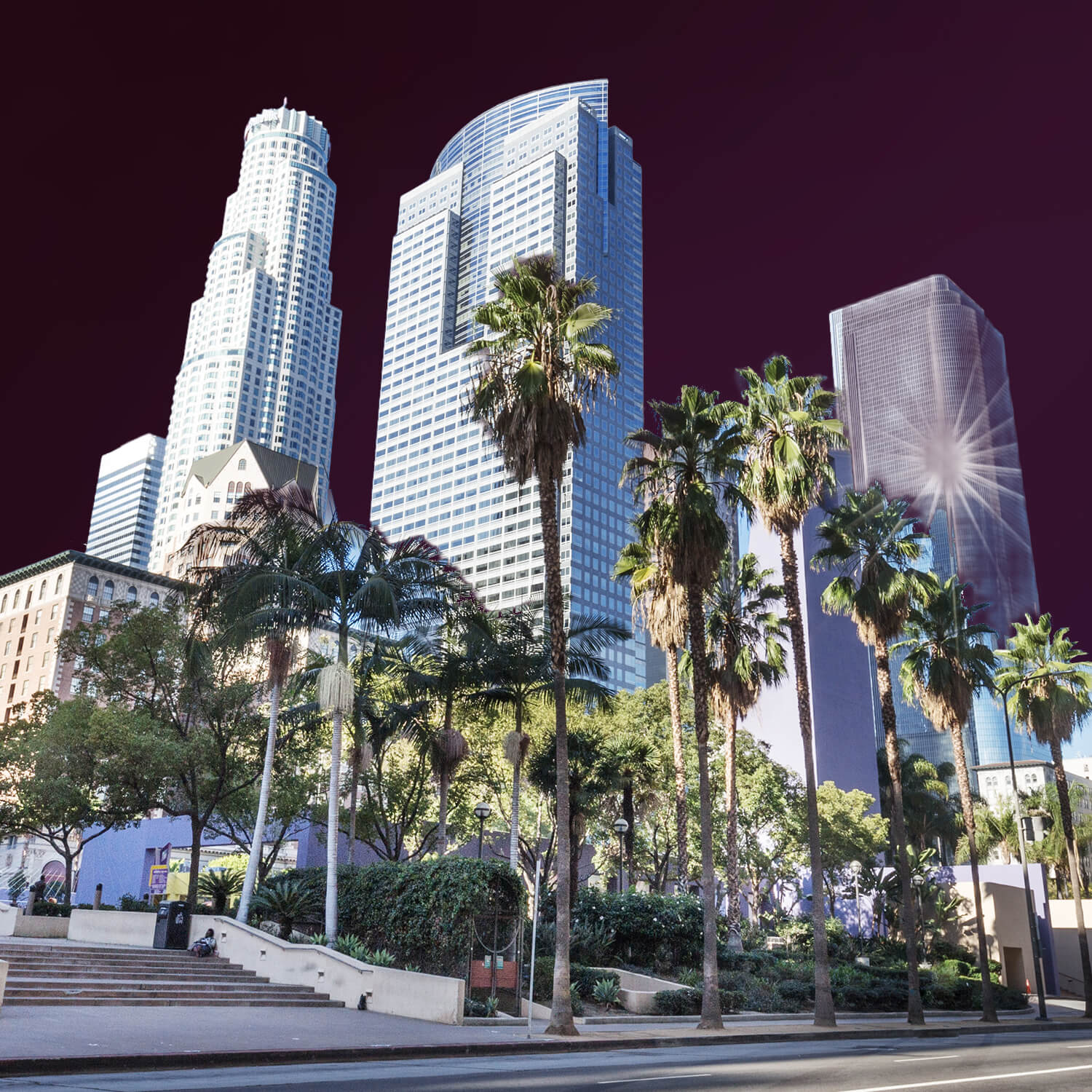 Crimson IT engineers providing managed IT and cybersecurity support for Downtown Los Angeles businesses